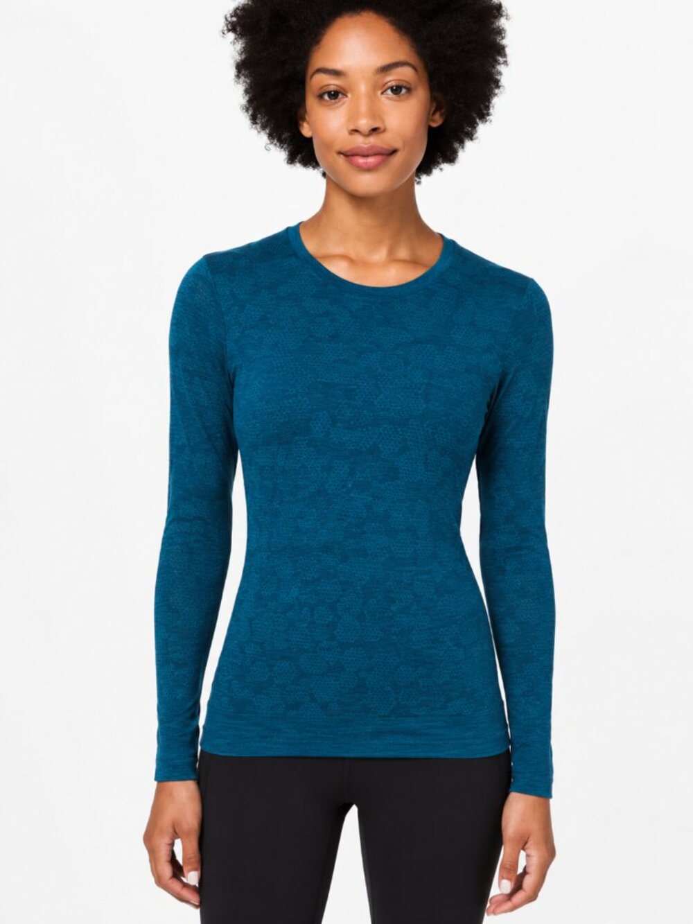 Lululemon Breeze By Long Sleeve Blue Running Top Size‎ 6